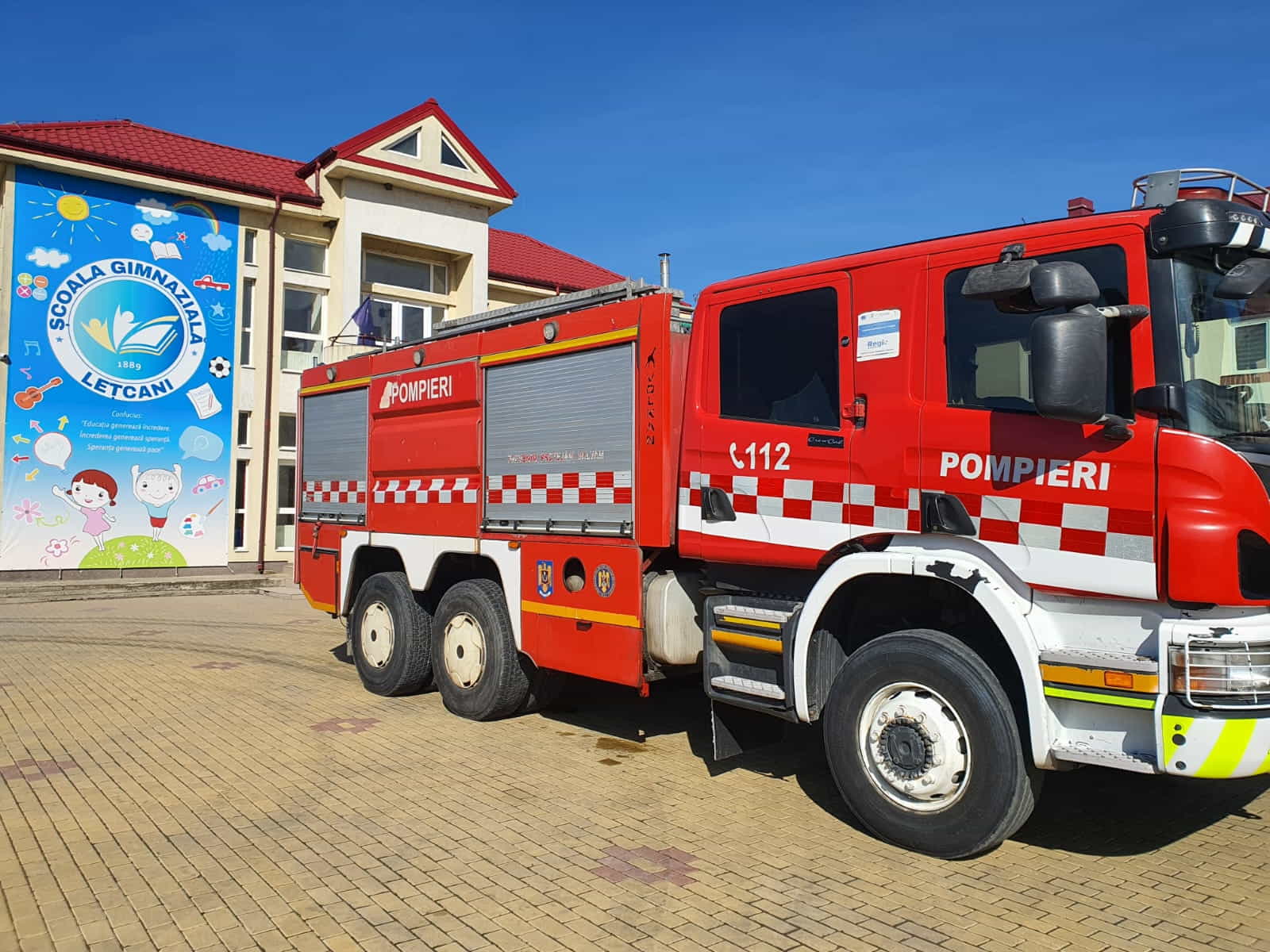 SIMULARE INCENDIU ȘCOALA GIMNAZIALĂ LEȚCANI ȘI STRUCTURI